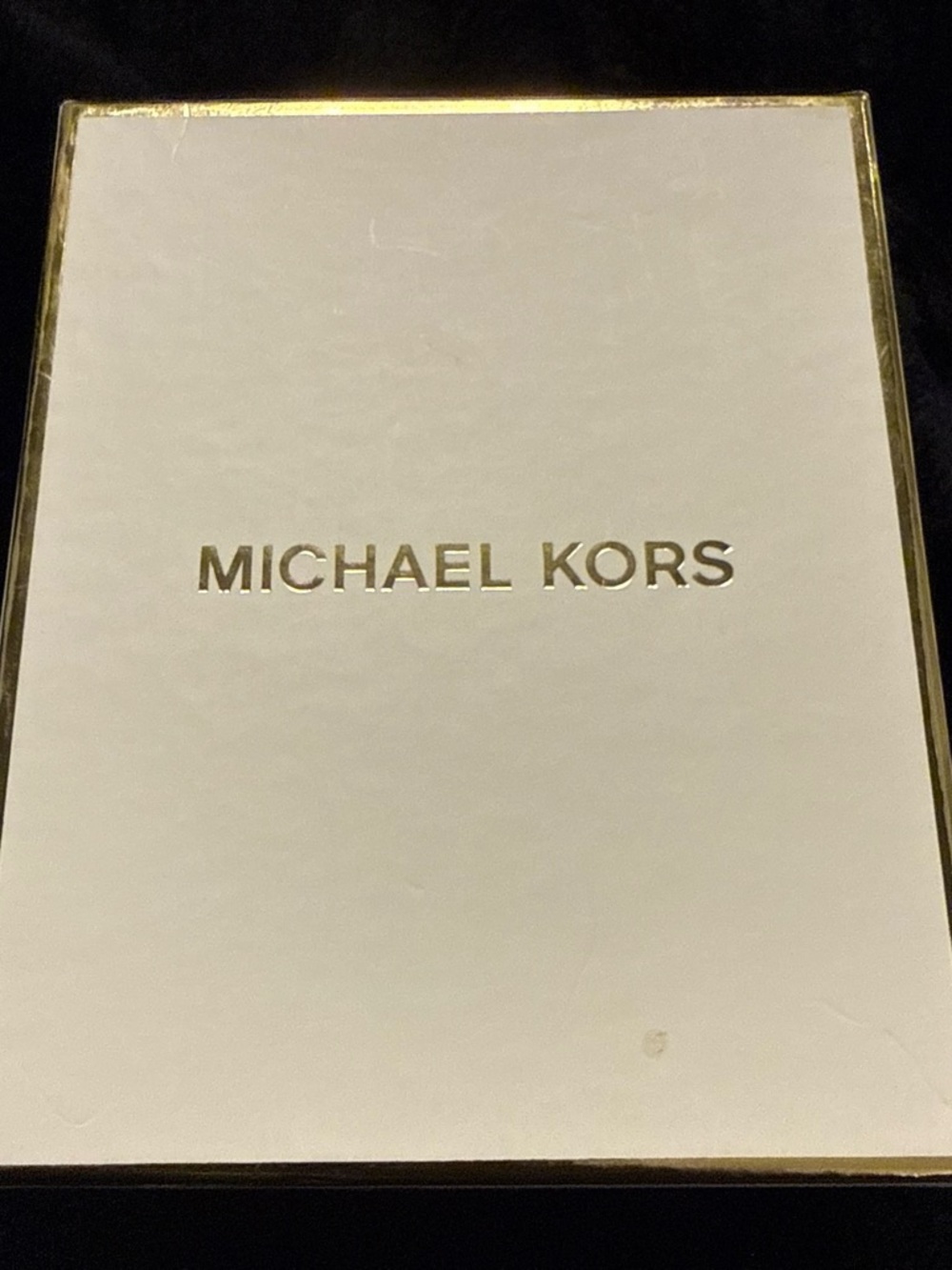 Michael Kors White and Gold Phone Accessory Box